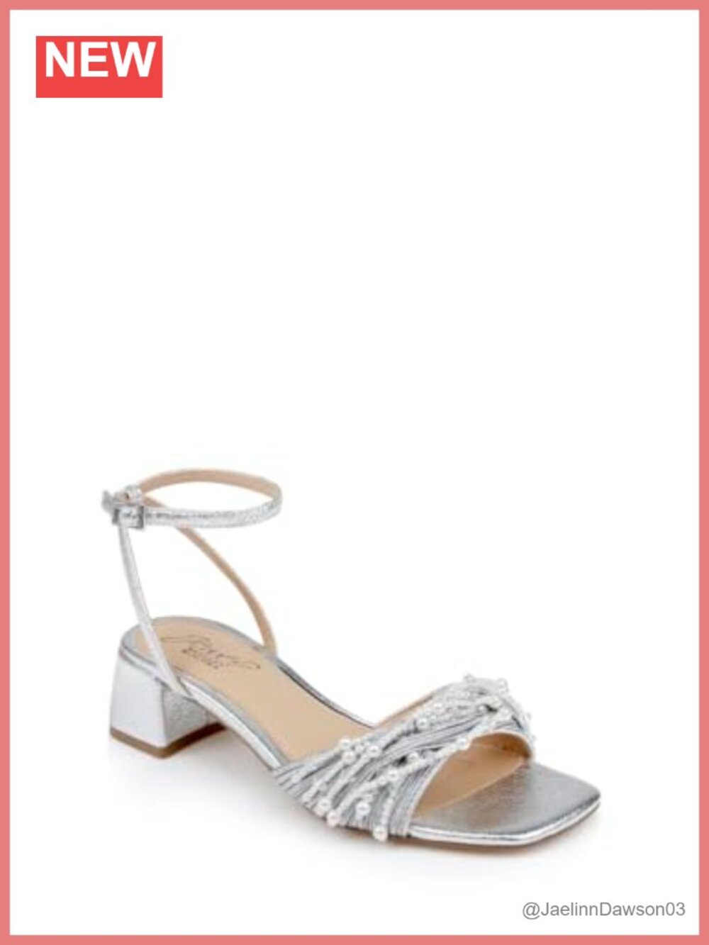 Glitter Block Heel Ankle Strap Sandals Women's Formal